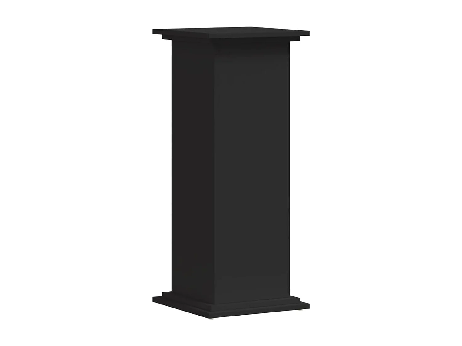 Supporto per piante nero 33x33x80 cm in legno ingegnerizzato