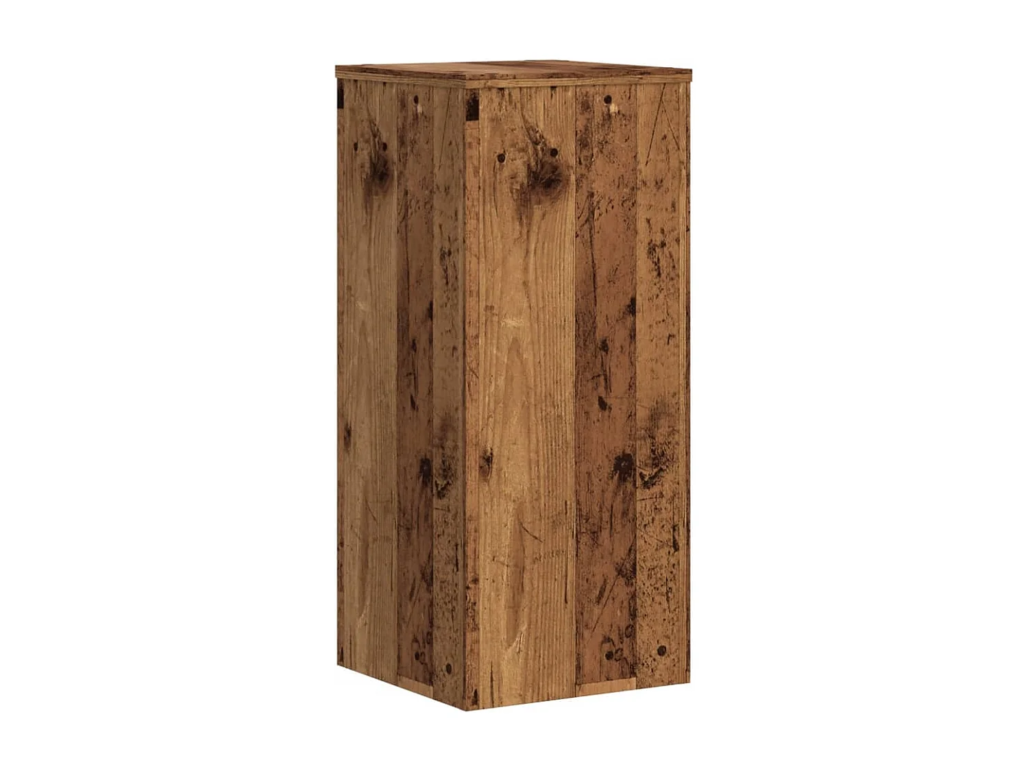 Supports pour plantes 2 pcs vieux bois bois d'ingénierie