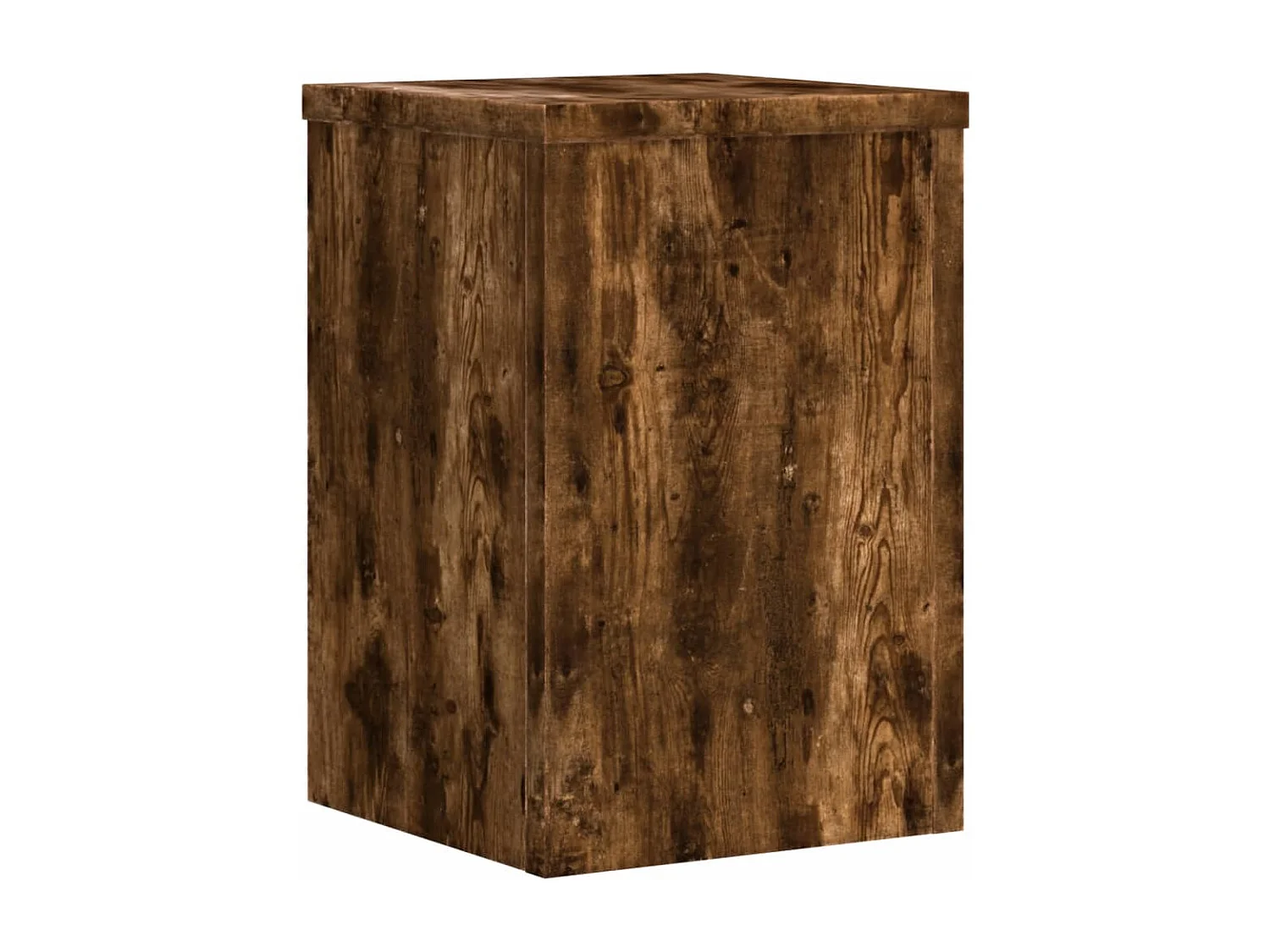 Supports pour plantes 2 pcs chêne fumé bois d'ingénierie