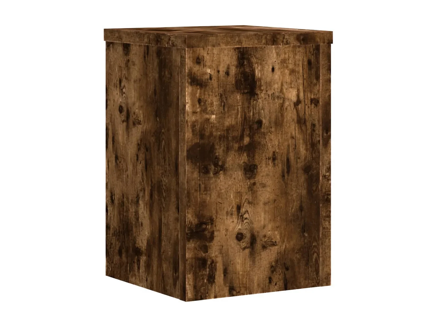 Supports pour plantes 2 pcs chêne fumé bois d'ingénierie