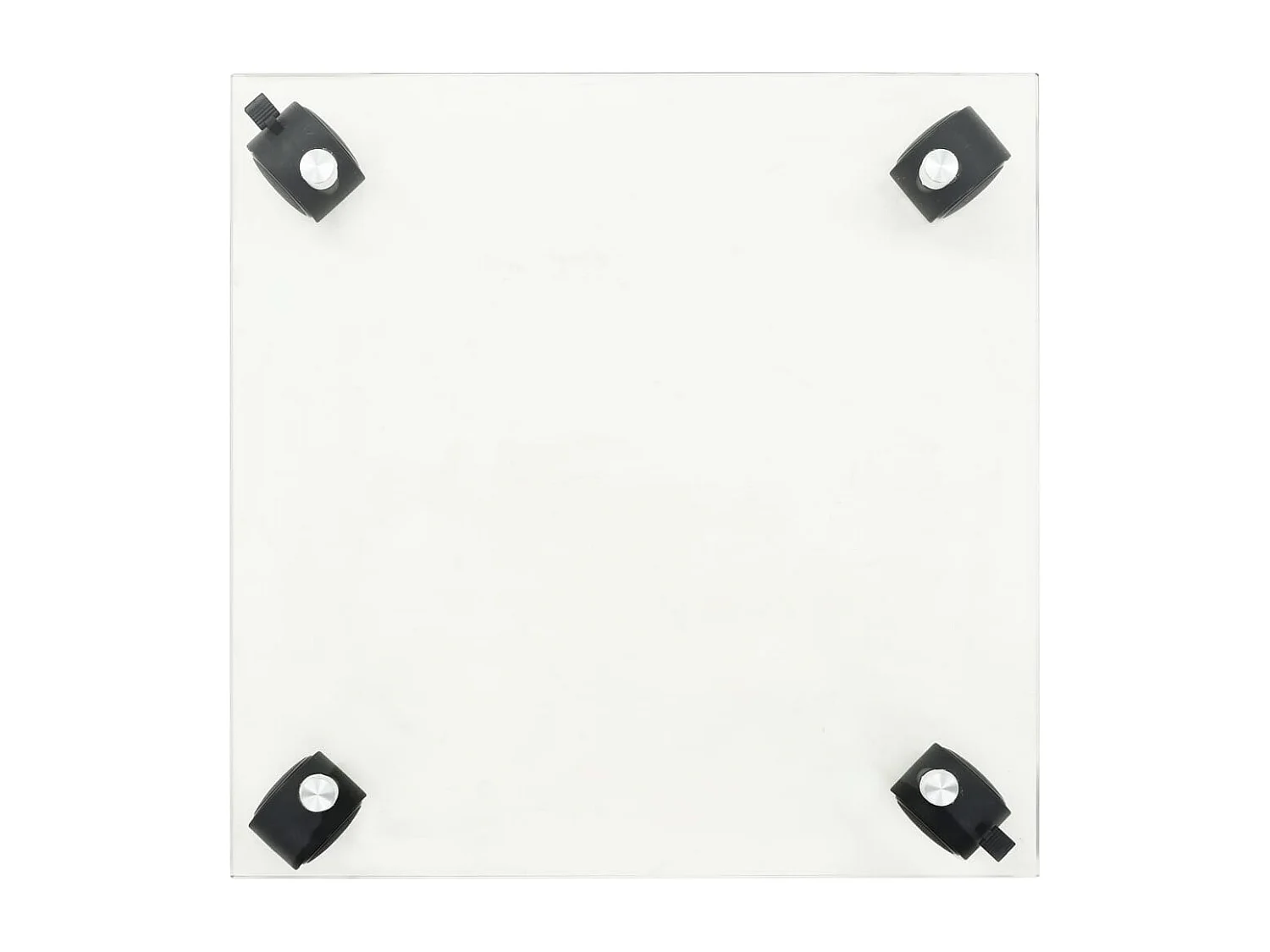 Supports roulants à plantes 4 pcs 35x35 cm Carré Verre trempé