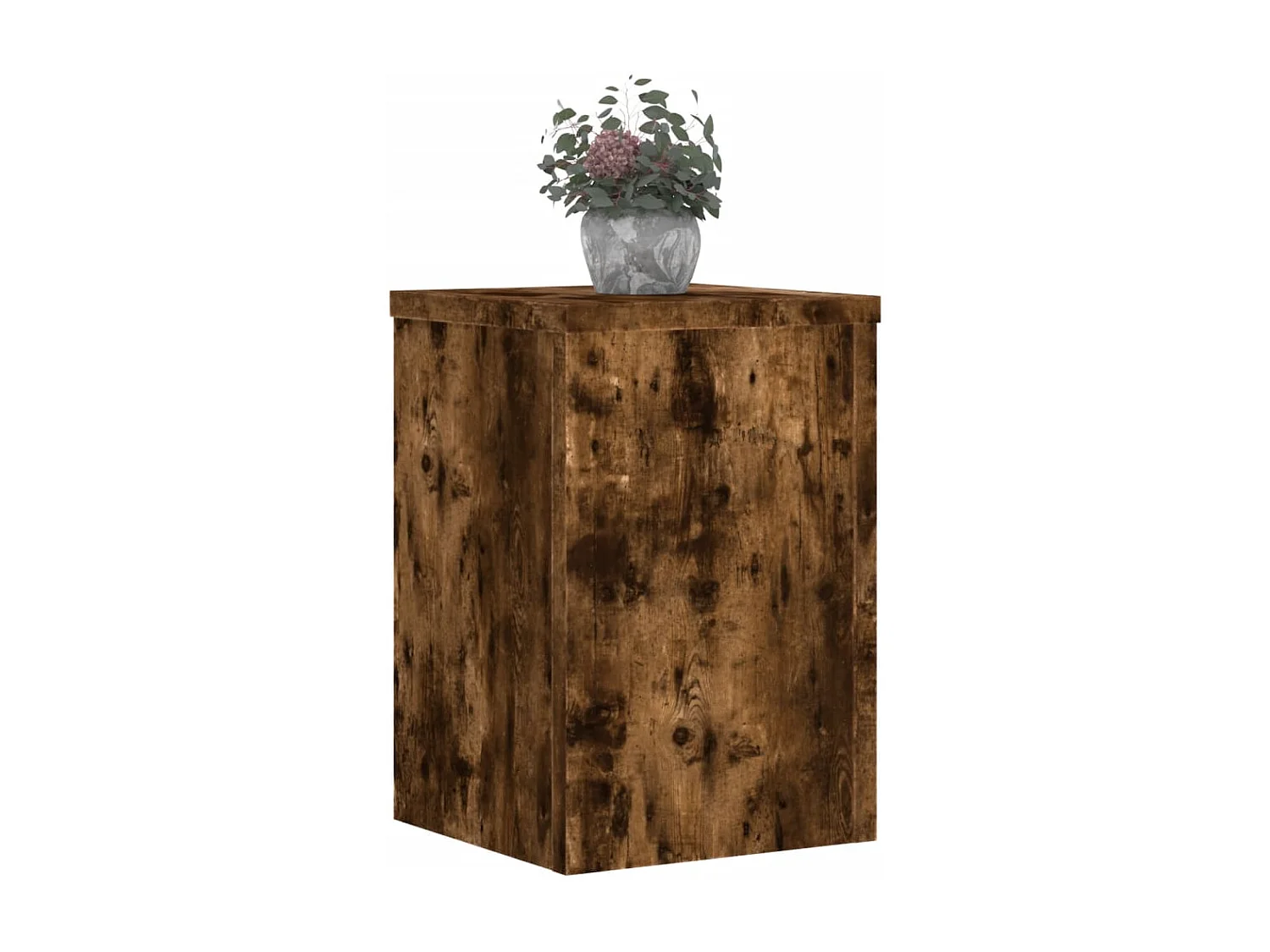 Plantenstandaards 2 stuks gerookt eikenhout