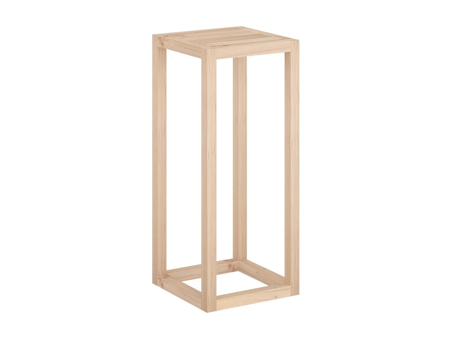 Ensemble de supports pour plantes 3 pcs Bois de pin massif