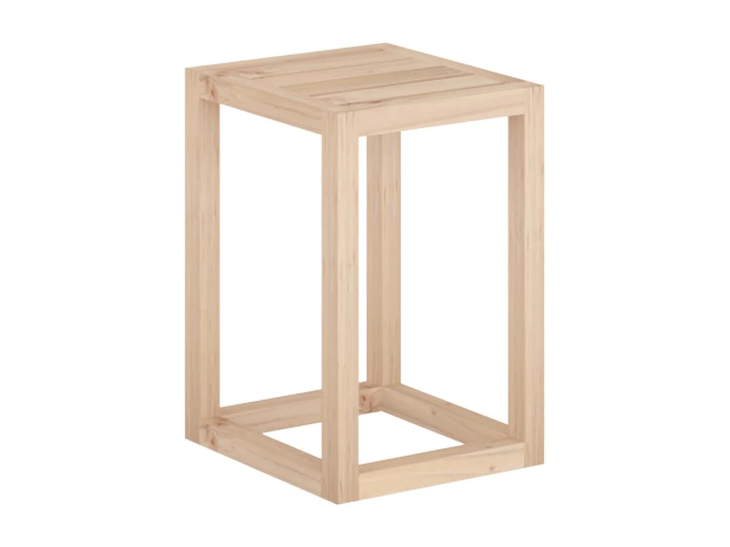 Ensemble de supports pour plantes 3 pcs Bois de pin massif