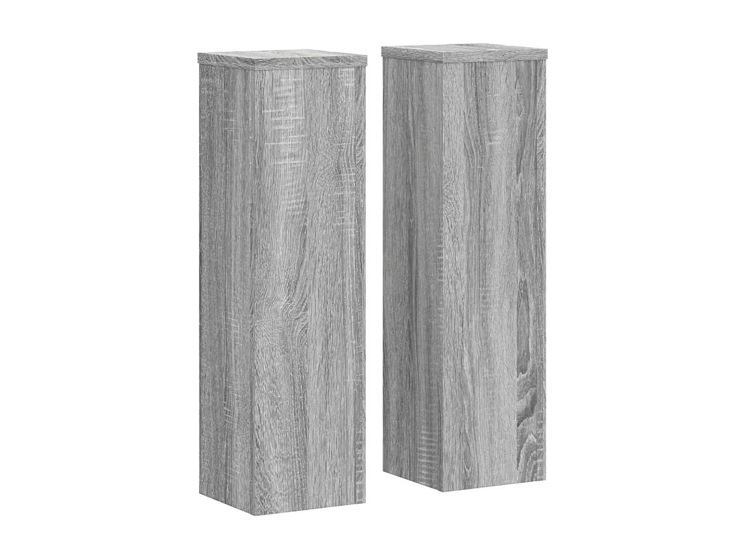 Supports pour plantes 2 pcs sonoma gris bois d'ingénierie