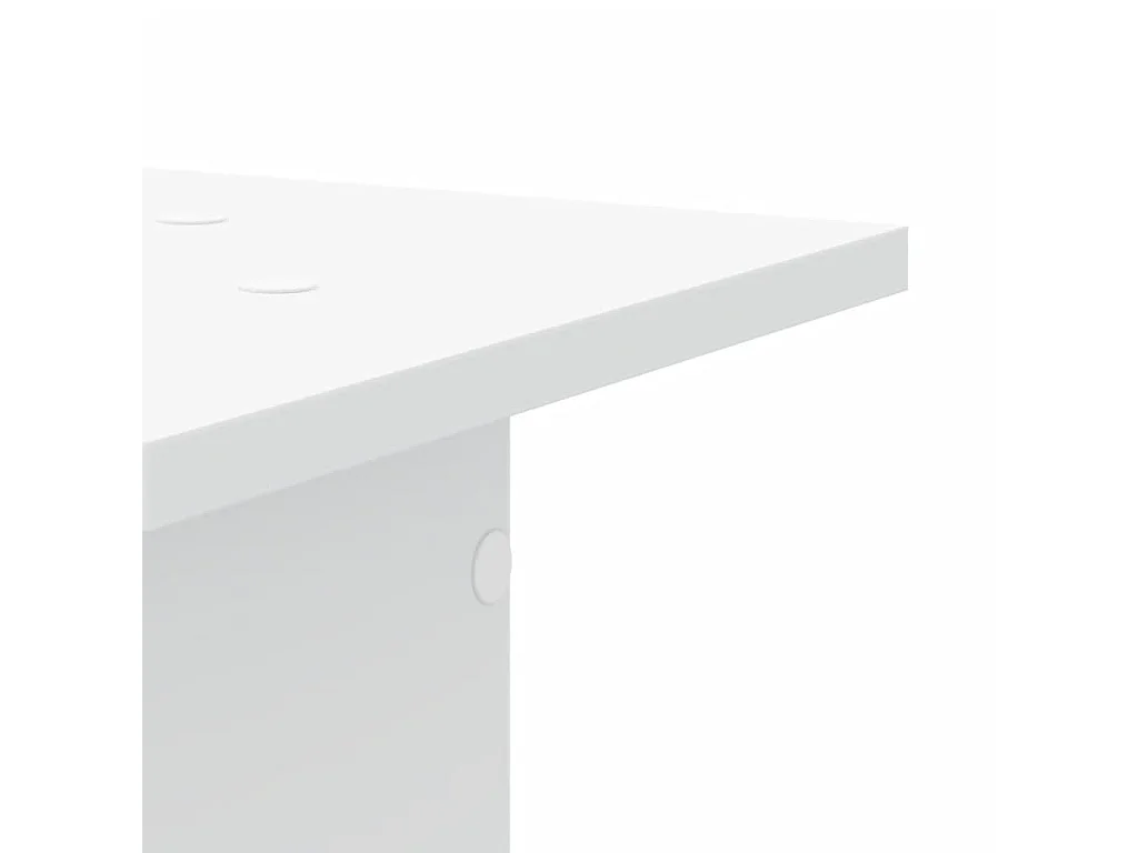 Supports pour plantes 2 pcs blanc 30x30x80 cm bois d'ingénierie