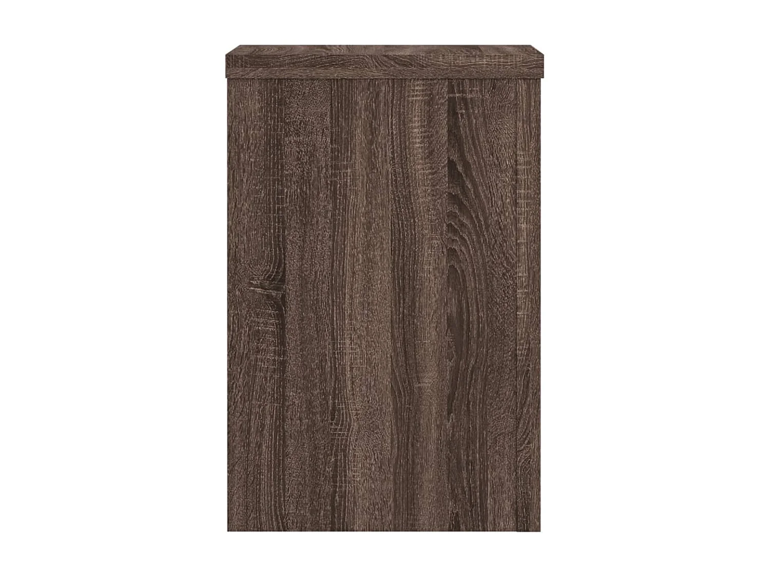 Supports pour plantes 2 pcs chêne marron bois d'ingénierie