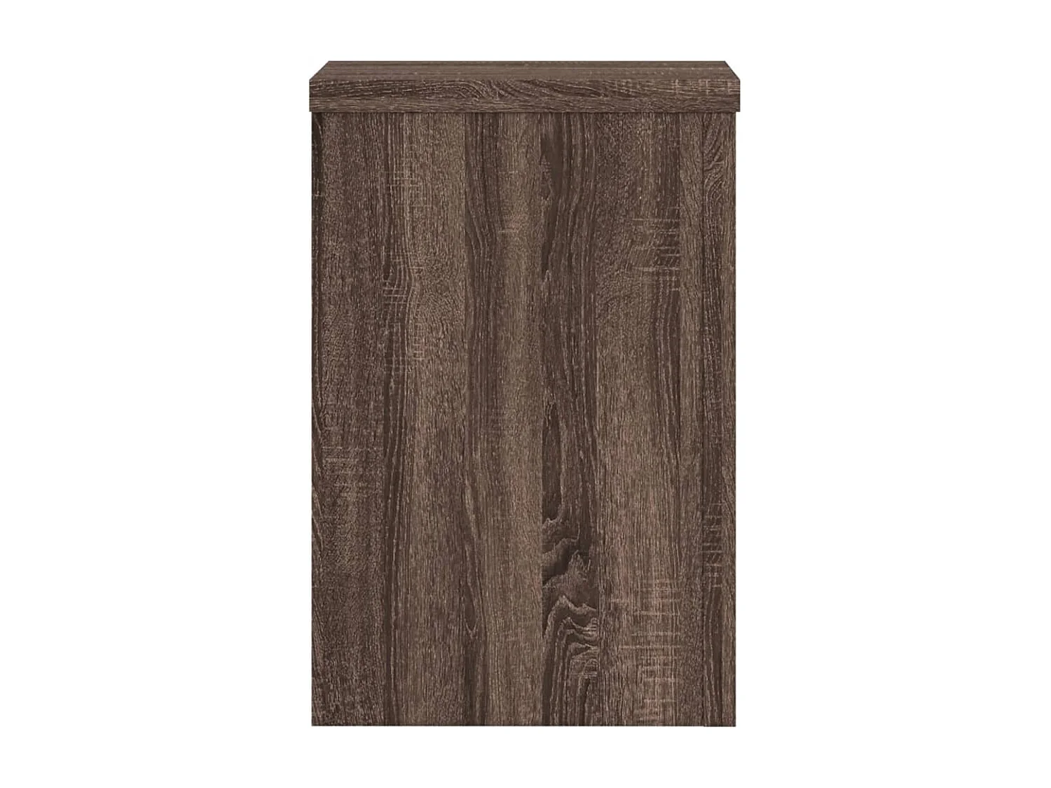 Supports pour plantes 2 pcs chêne marron bois d'ingénierie