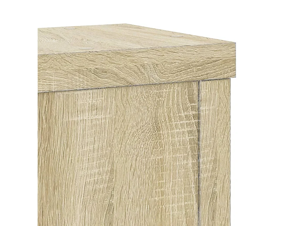 Supports pour plantes 2 pcs chêne sonoma bois d'ingénierie