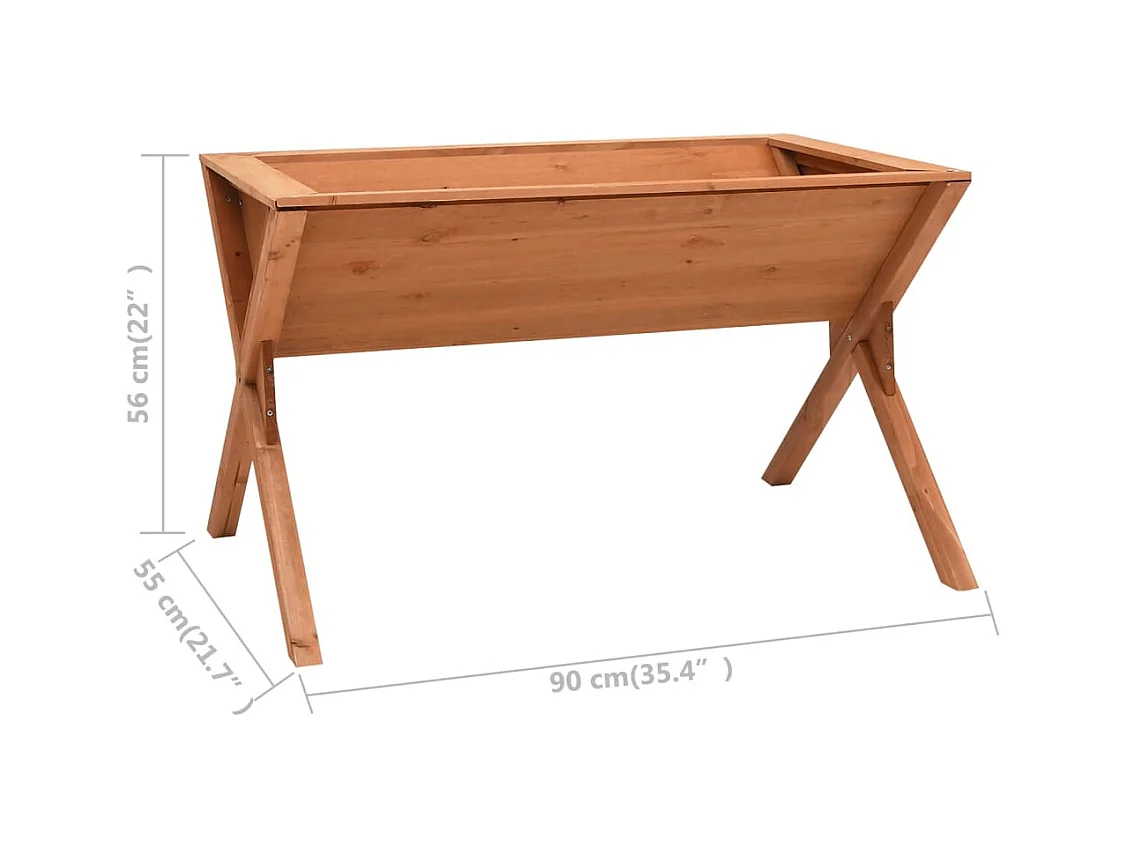 Jardinière 90x55x56 cm Bois de sapin