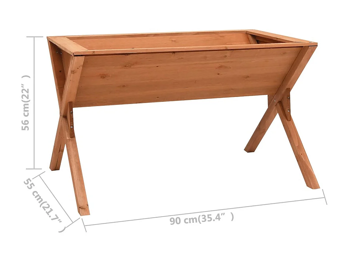 Jardinière 90x55x56 cm Bois de sapin