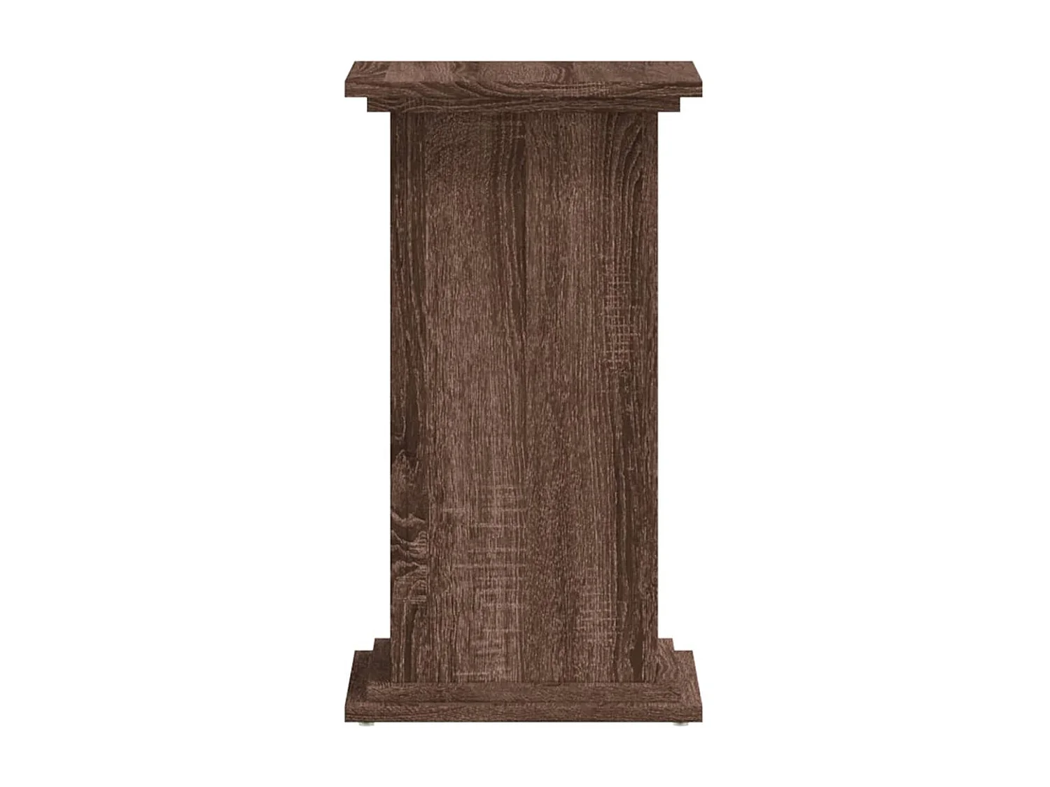 Support pour plantes chêne marron 33x33x60 cm bois d'ingénierie