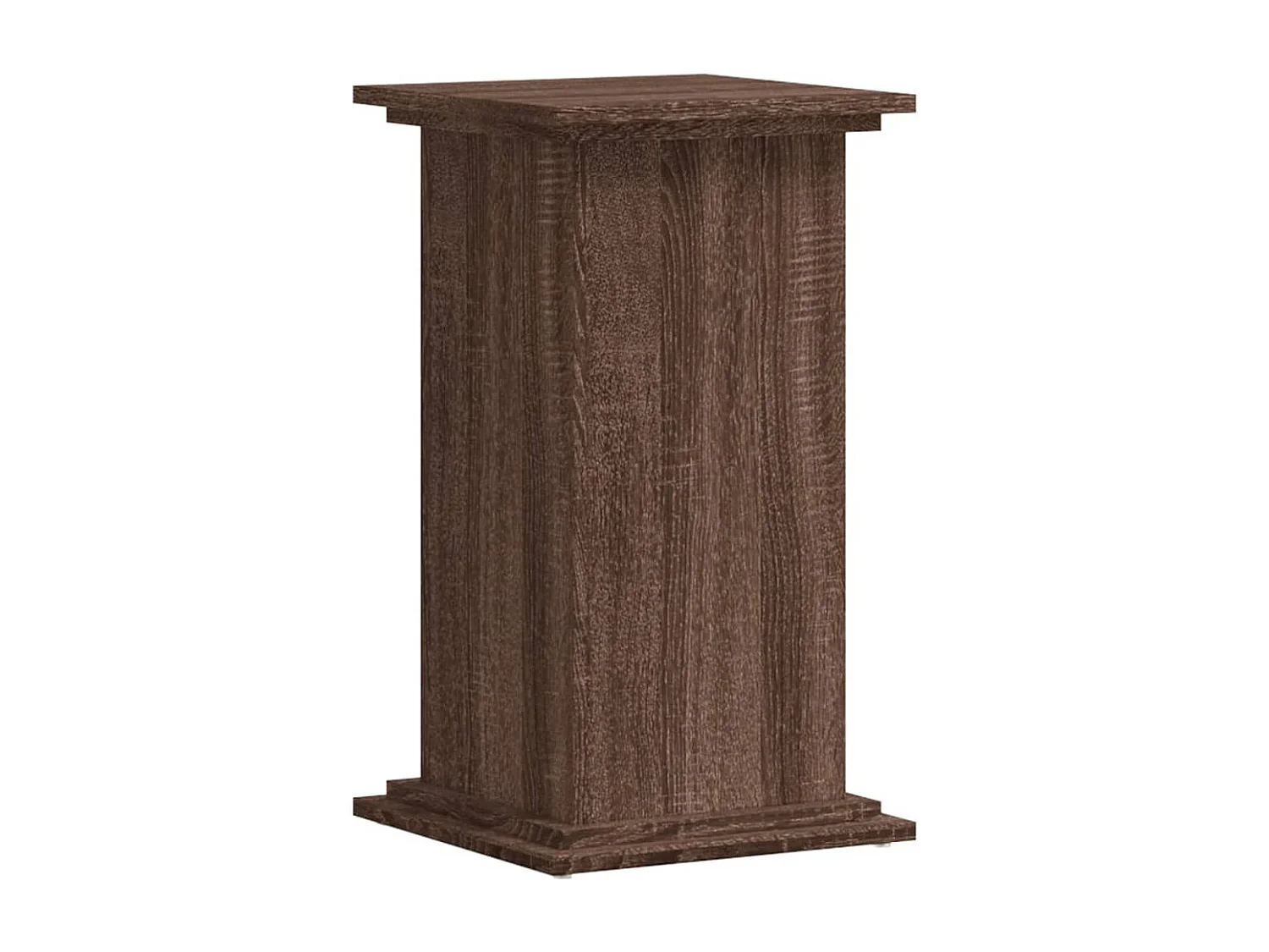 Support pour plantes chêne marron 33x33x60 cm bois d'ingénierie