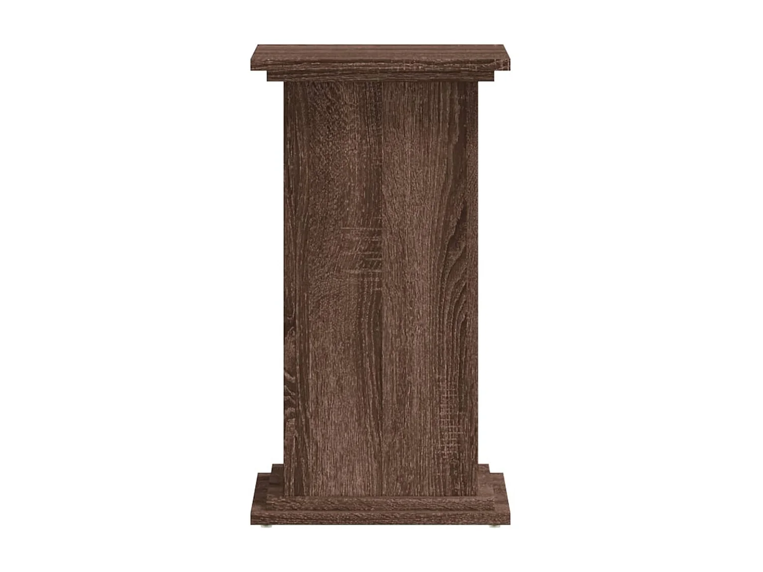 Support pour plantes chêne marron 33x33x60 cm bois d'ingénierie