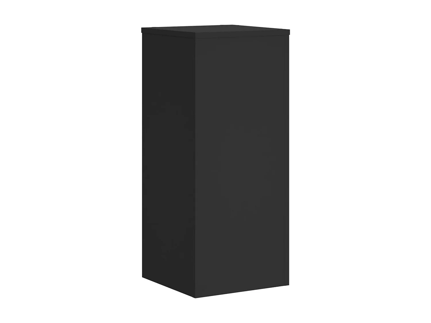 Plantenstandaards 2 stuks zwart 30x30x70 cm bewerkt hout