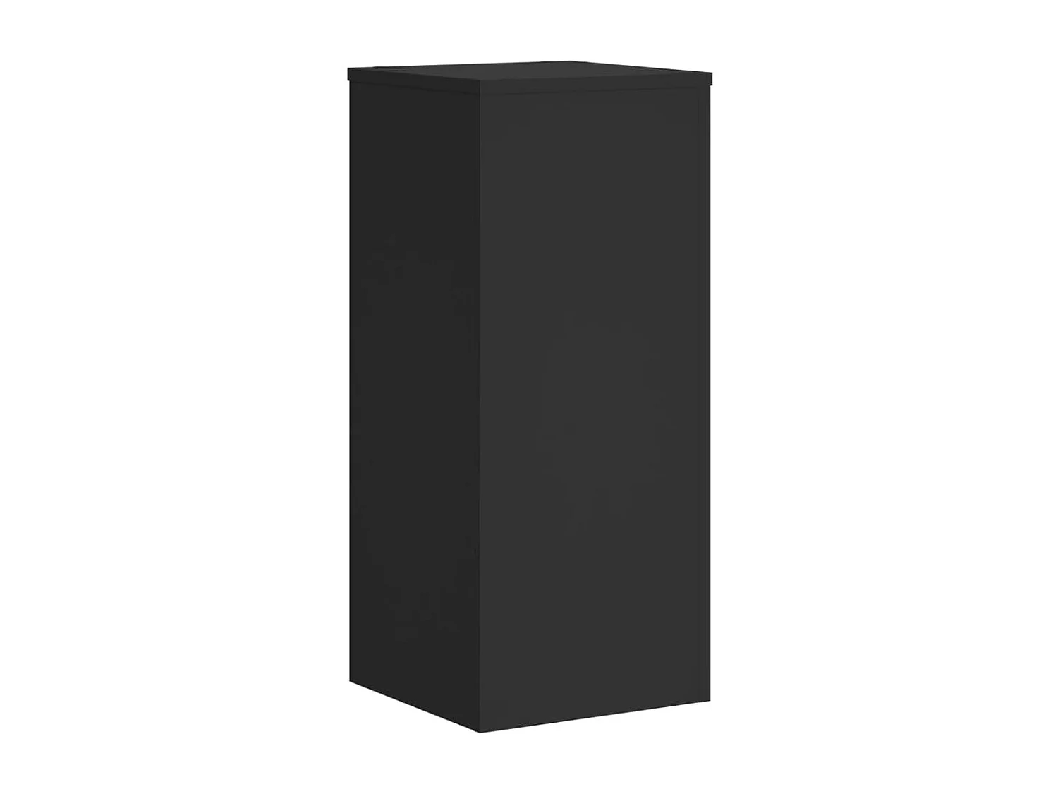 Plantenstandaards 2 stuks zwart 30x30x70 cm bewerkt hout