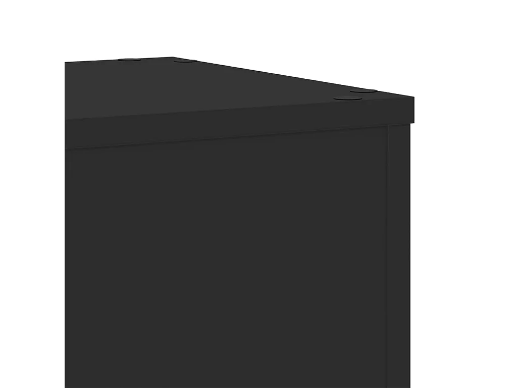 Plantenstandaards 2 stuks zwart 30x30x70 cm bewerkt hout