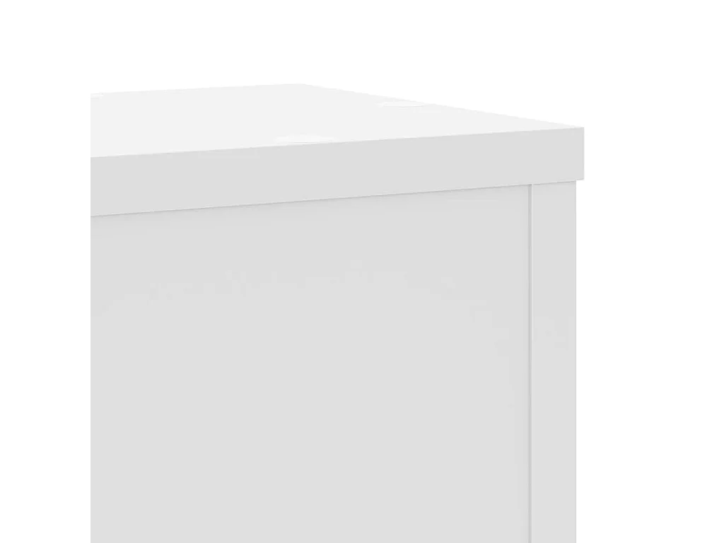 Supports pour plantes 2 pcs blanc 17x17x60 cm bois d'ingénierie