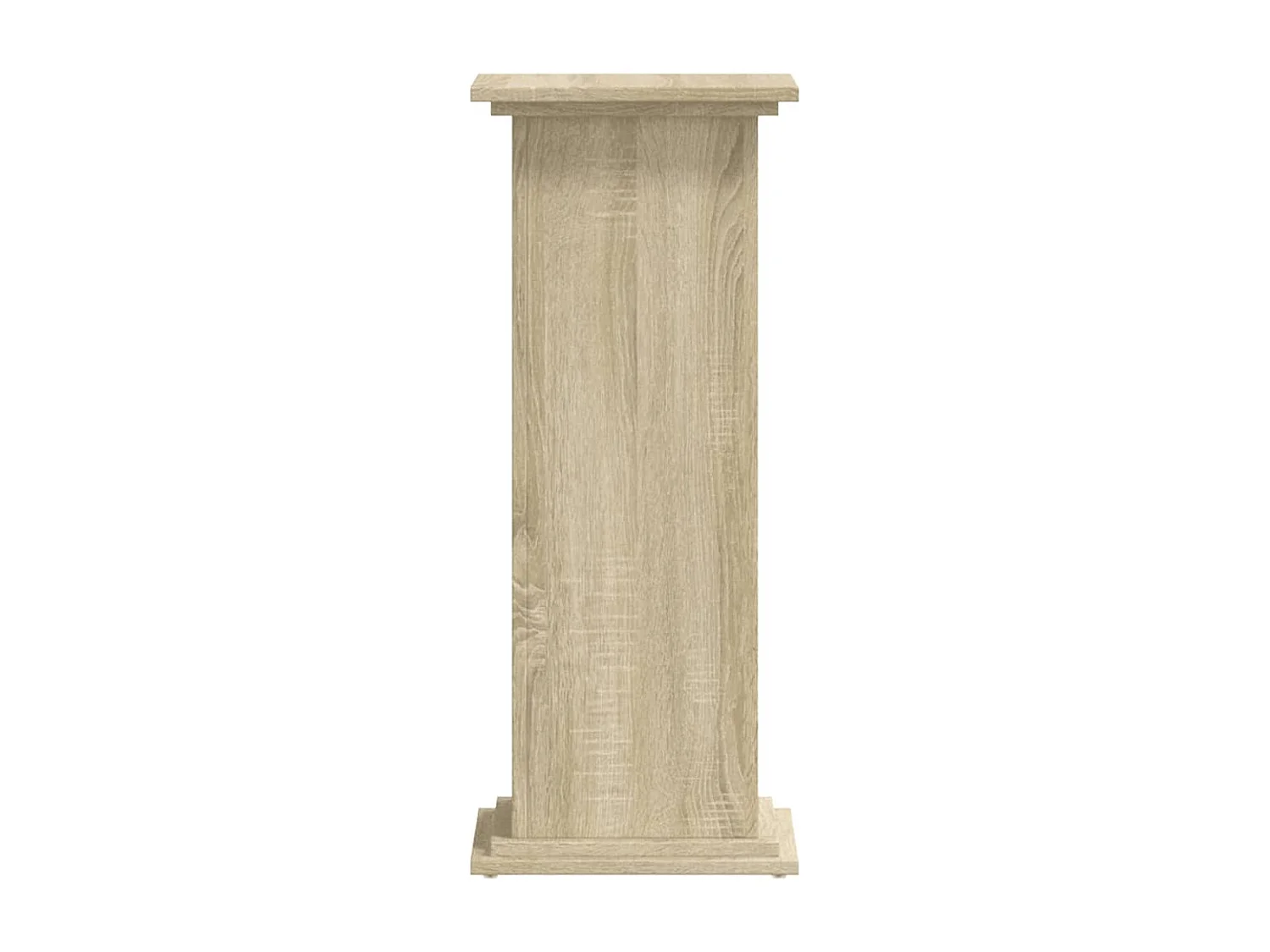 Sonoma eiken plantenstandaard 33x33x80 cm bewerkt hout