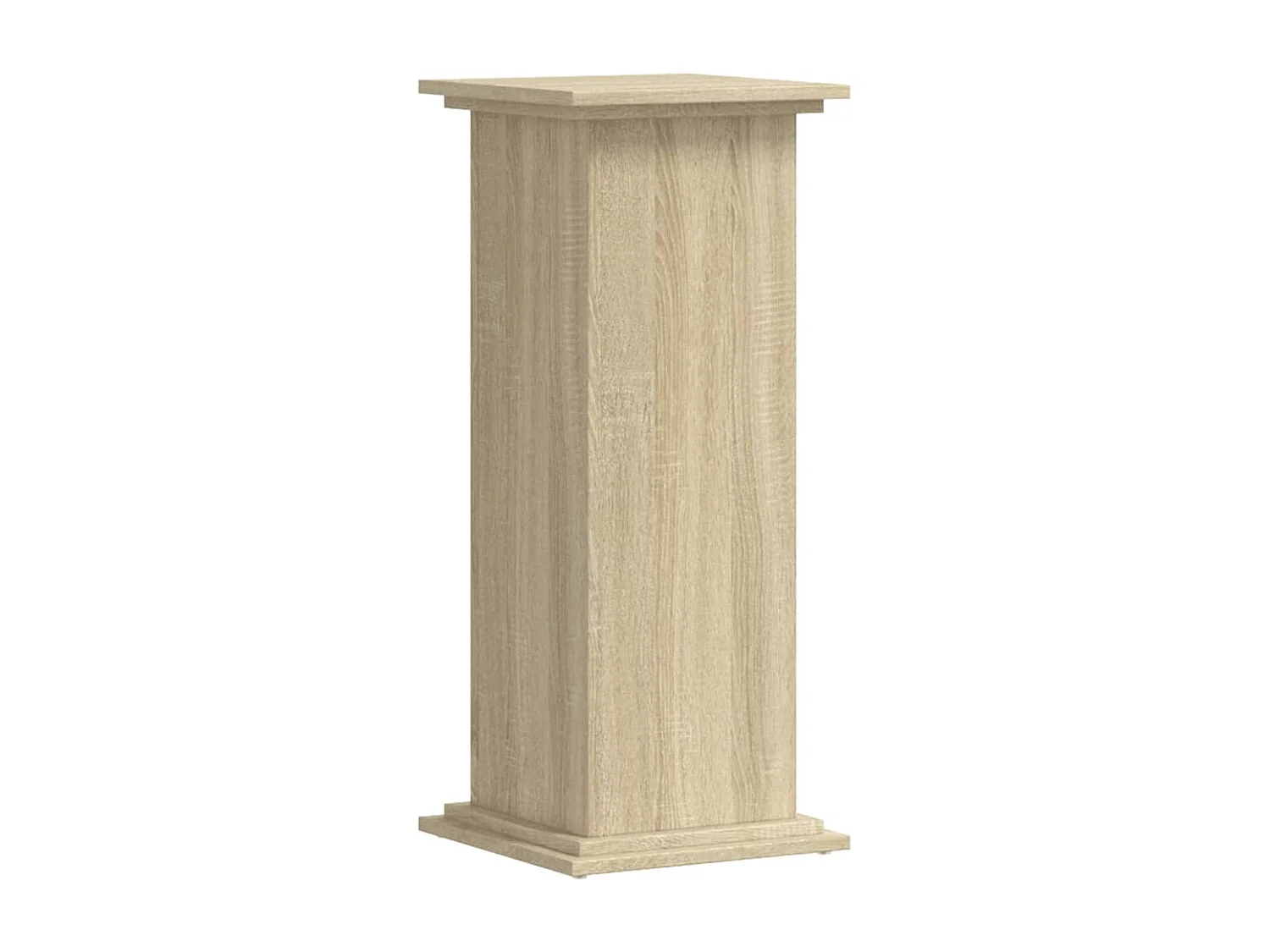 Sonoma eiken plantenstandaard 33x33x80 cm bewerkt hout