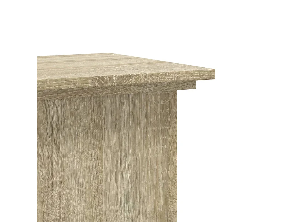 Sonoma eiken plantenstandaard 33x33x80 cm bewerkt hout