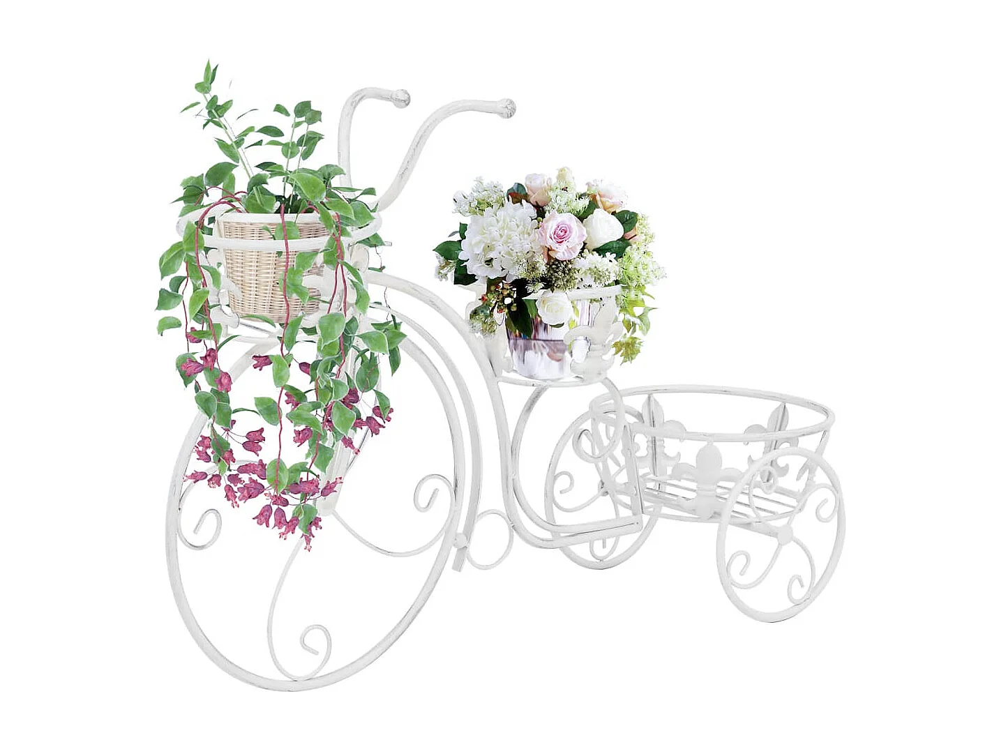 Support de plantes sous forme de vélo Style vintage Métal