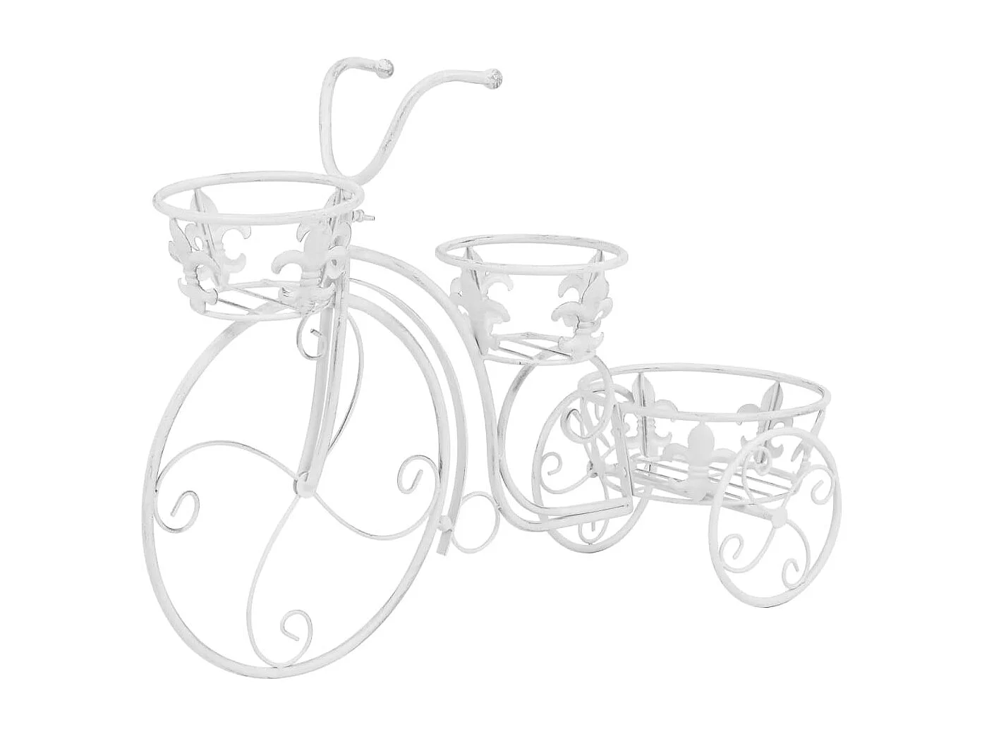 Support de plantes sous forme de vélo Style vintage Métal