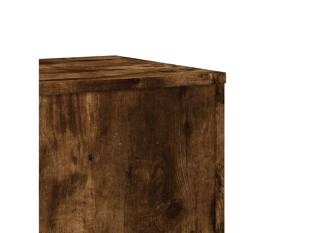 Supporti per piante 2 pezzi in legno ingegnerizzato di rovere affumicato