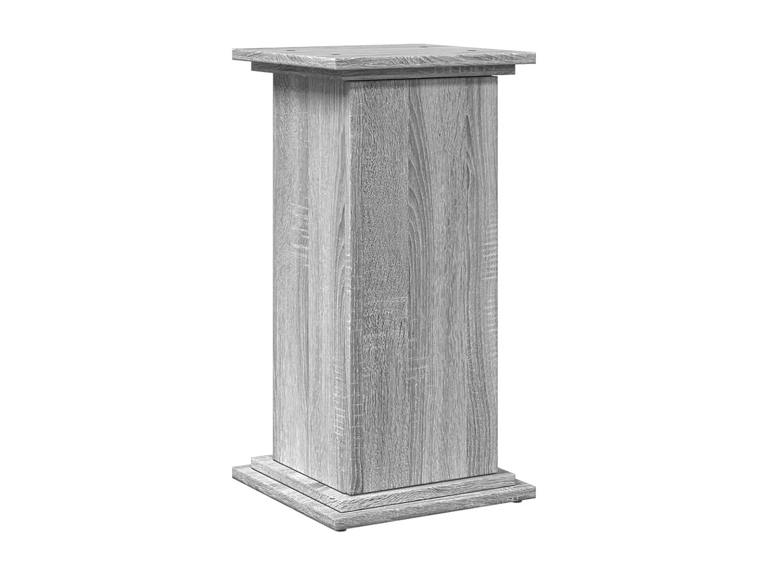 Piédestal avec rangement sonoma gris bois d'ingénierie