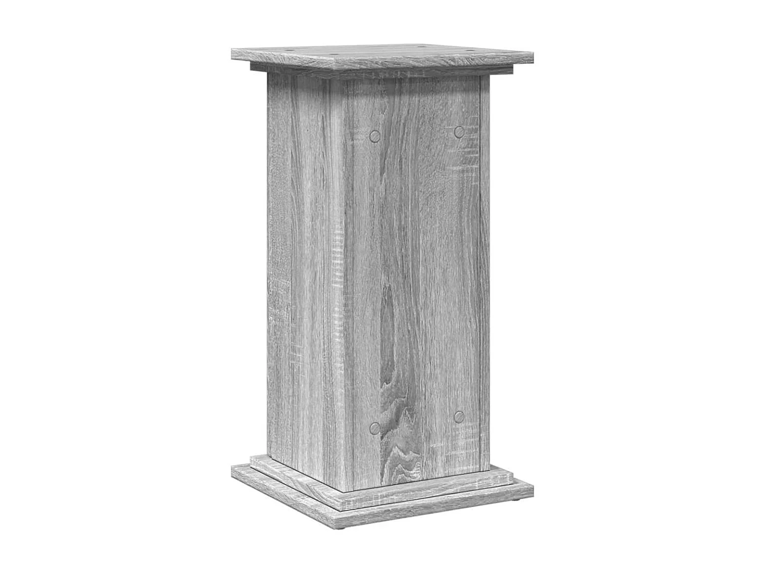 Piédestal avec rangement sonoma gris bois d'ingénierie