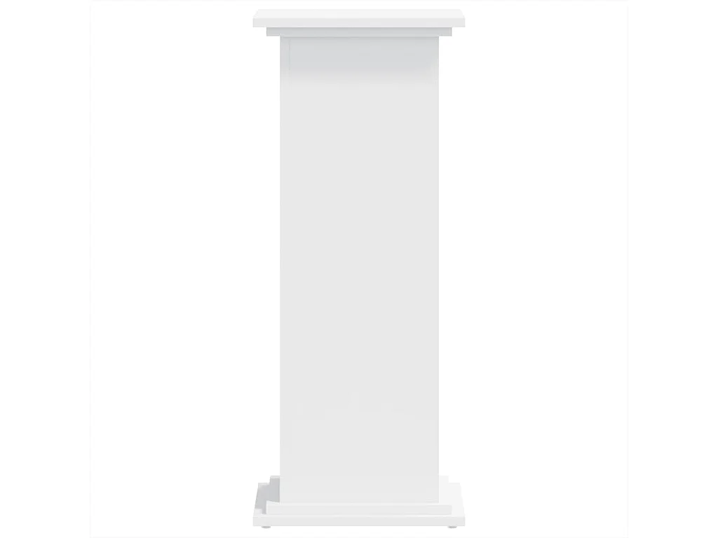 Soporte para plantas blanco de 33 x 33 x 80 cm de madera de ingeniería