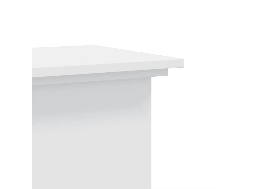 Soporte para plantas blanco de 33 x 33 x 80 cm de madera de ingeniería