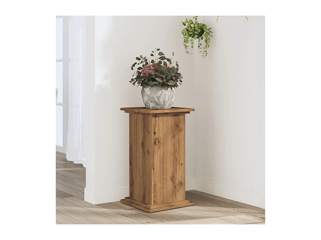 Support pour plantes 33x33x60 cm bois d'ingénierie