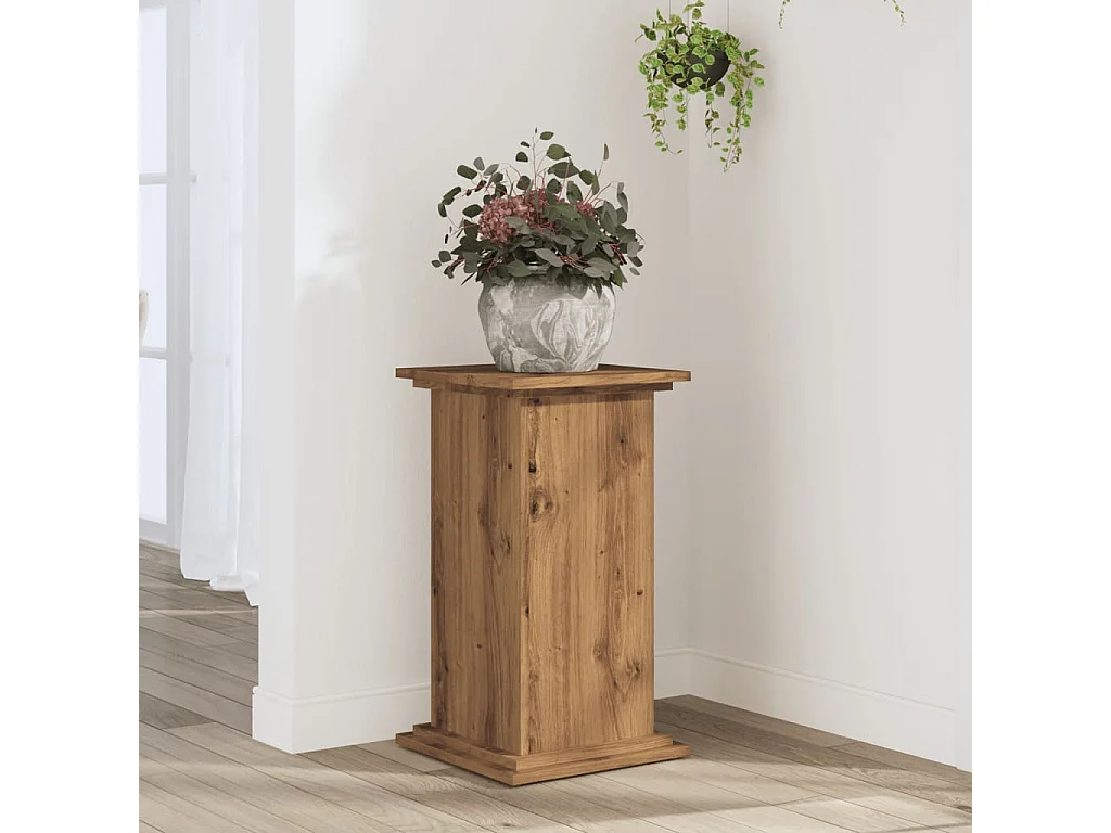 Support pour plantes 33x33x60 cm bois d'ingénierie