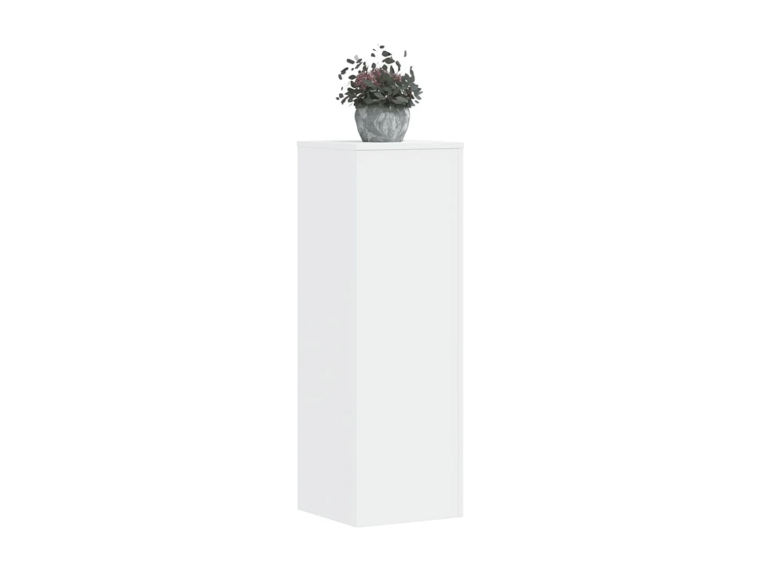 Supports pour plantes 2 pcs blanc 33x33x100cm bois d'ingénierie