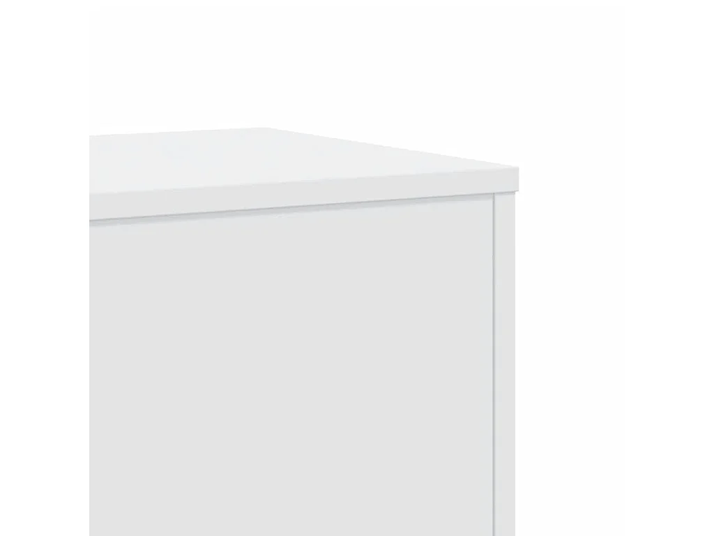 Supports pour plantes 2 pcs blanc 33x33x100cm bois d'ingénierie