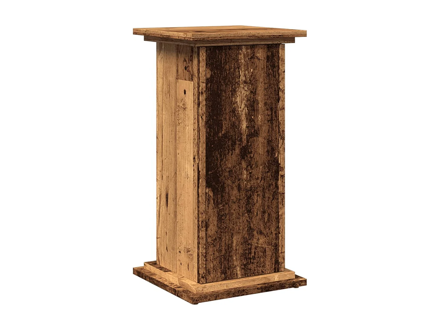 Sokkel met opbergruimte oud hout bewerkt hout