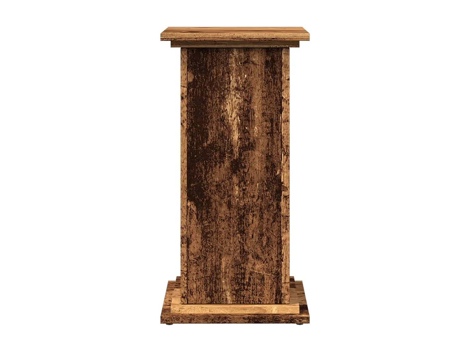 Piédestal avec rangement vieux bois bois d'ingénierie