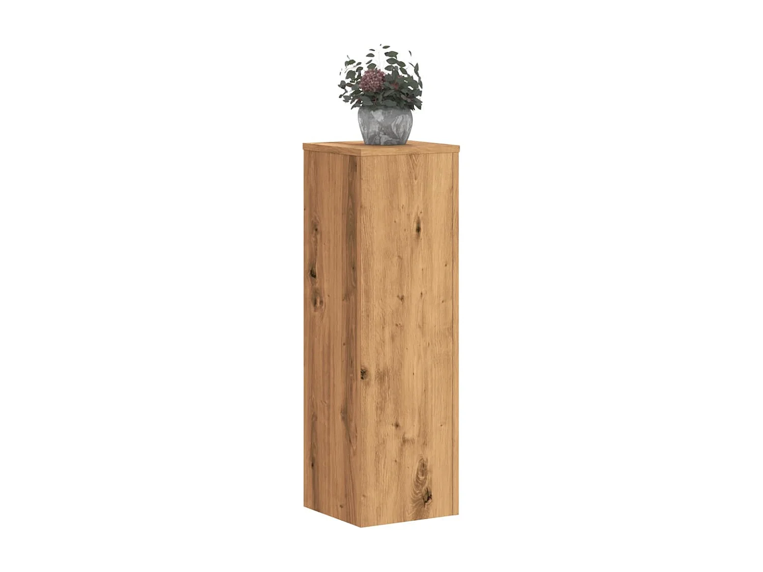 Soportes para plantas 2 piezas de madera de ingeniería de roble artesanal