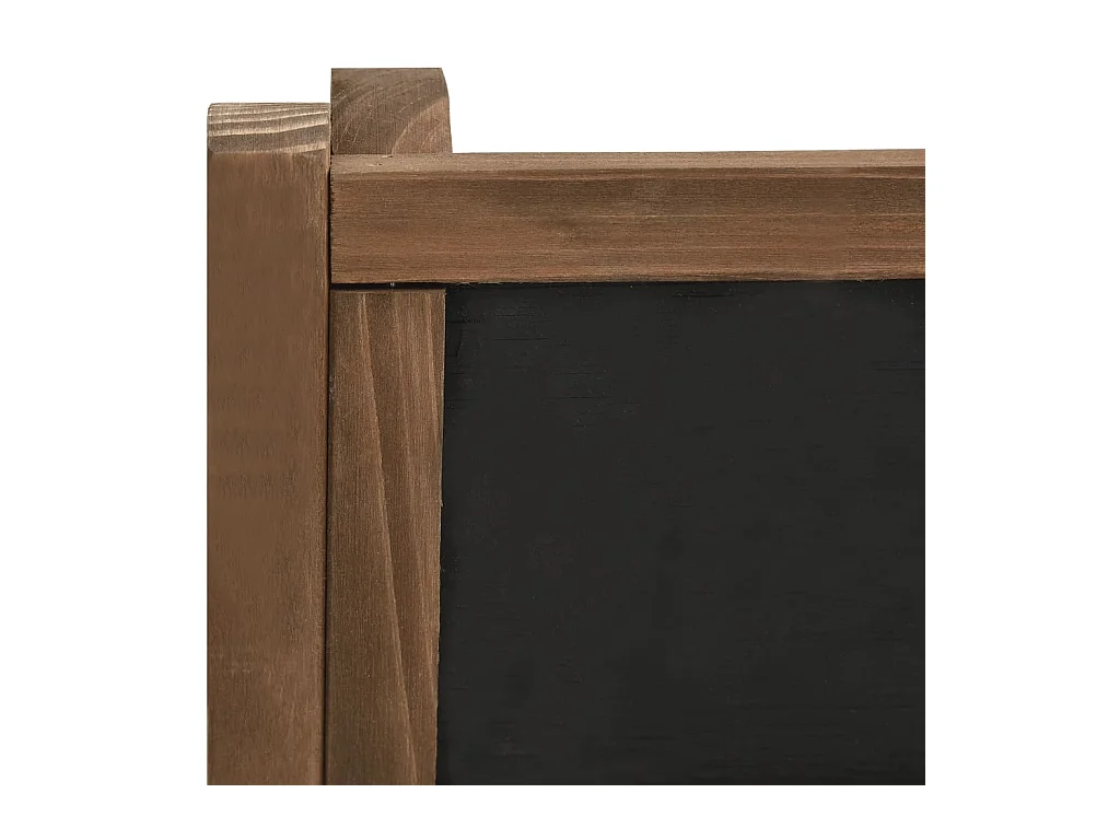 3-laags plantenstandaard met krijtbord 40x30x90 cm dennenhout