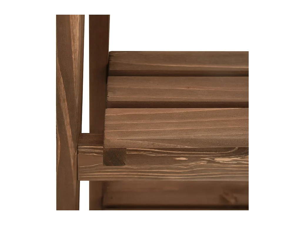 3-laags plantenstandaard met krijtbord 40x30x90 cm dennenhout