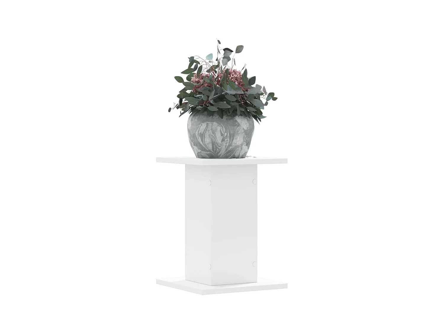Supports pour plantes 2 pcs blanc 30x30x40 cm bois d'ingénierie