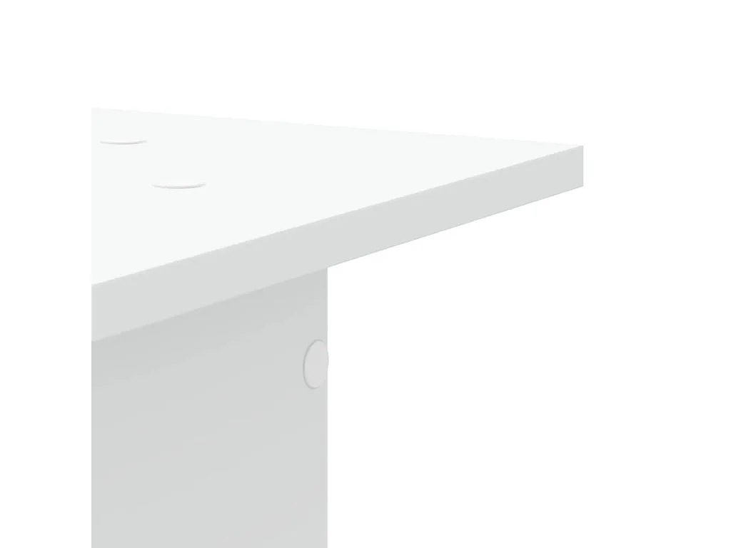 Supports pour plantes 2 pcs blanc 30x30x40 cm bois d'ingénierie