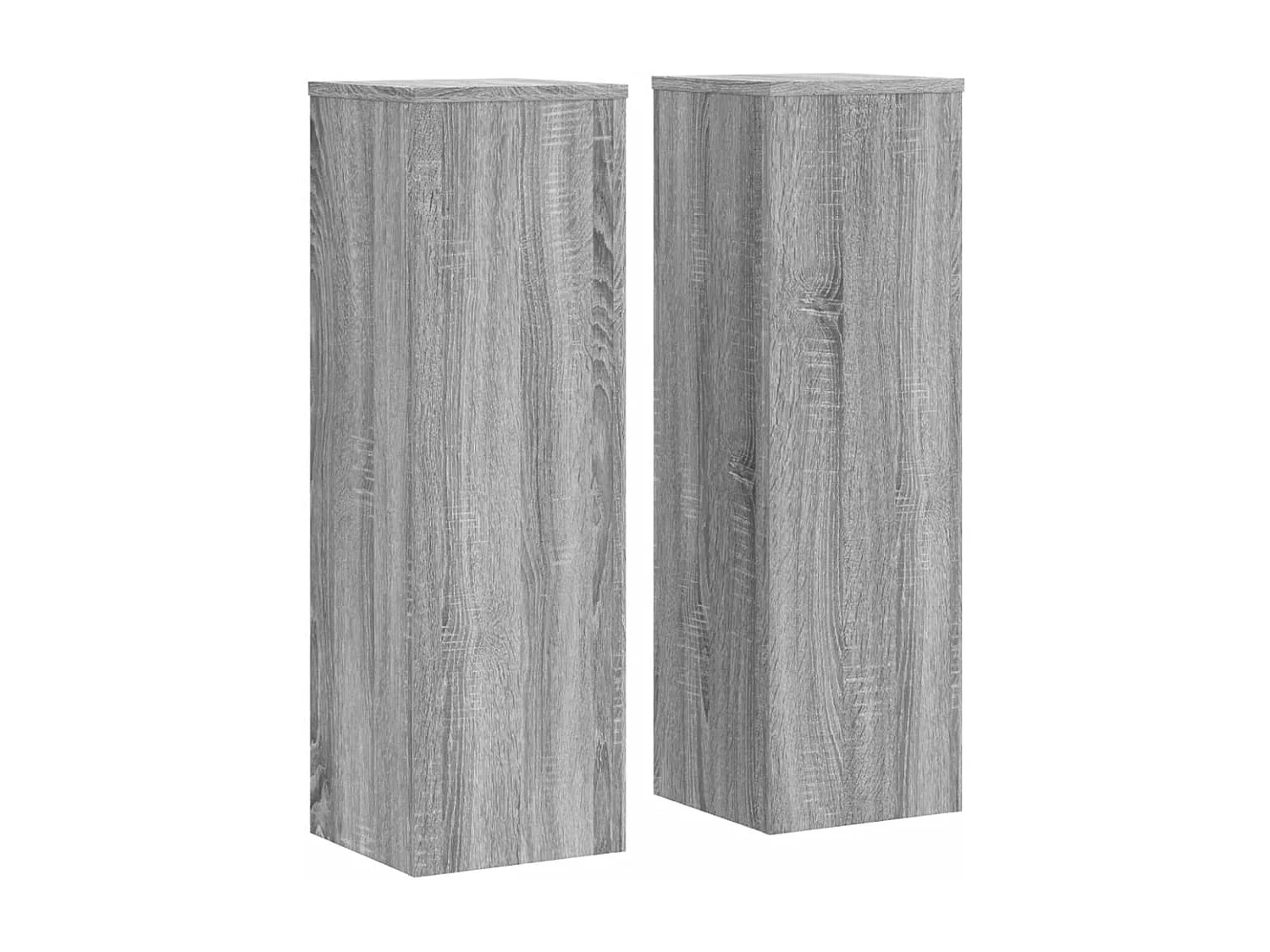 Supports pour plantes 2 pcs sonoma gris bois d'ingénierie