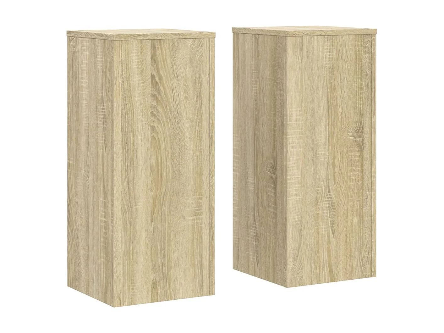 Supports pour plantes 2 pcs chêne sonoma bois d'ingénierie