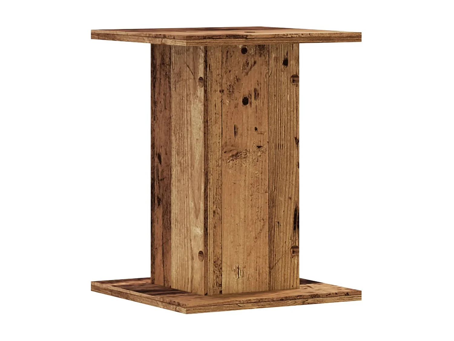 Supports pour plantes 2 pcs vieux bois bois d'ingénierie