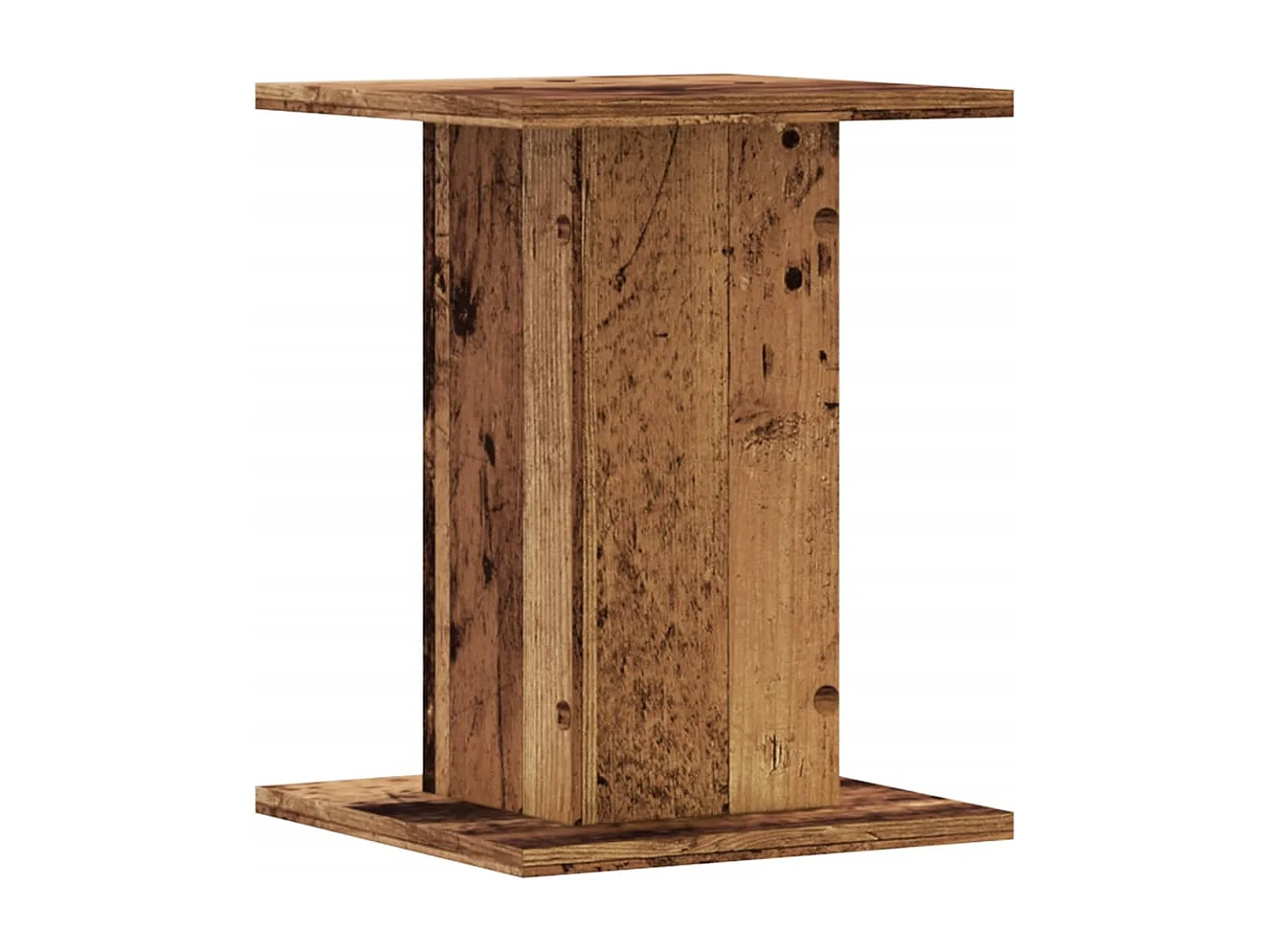 Supports pour plantes 2 pcs vieux bois bois d'ingénierie