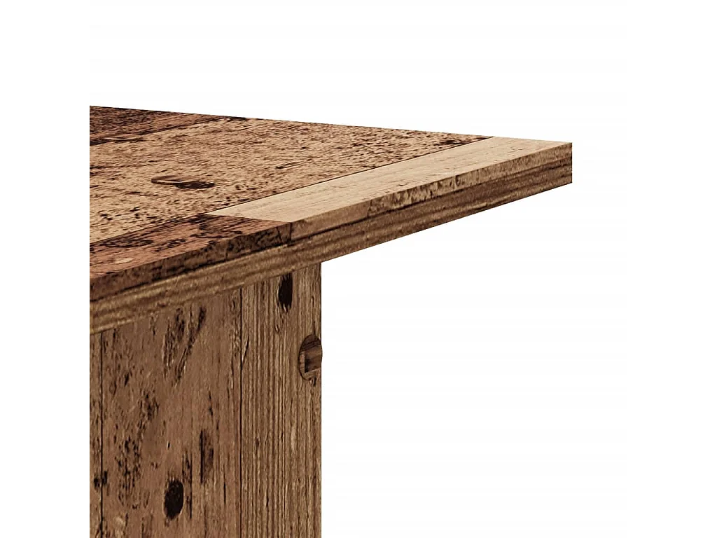 Supports pour plantes 2 pcs vieux bois bois d'ingénierie