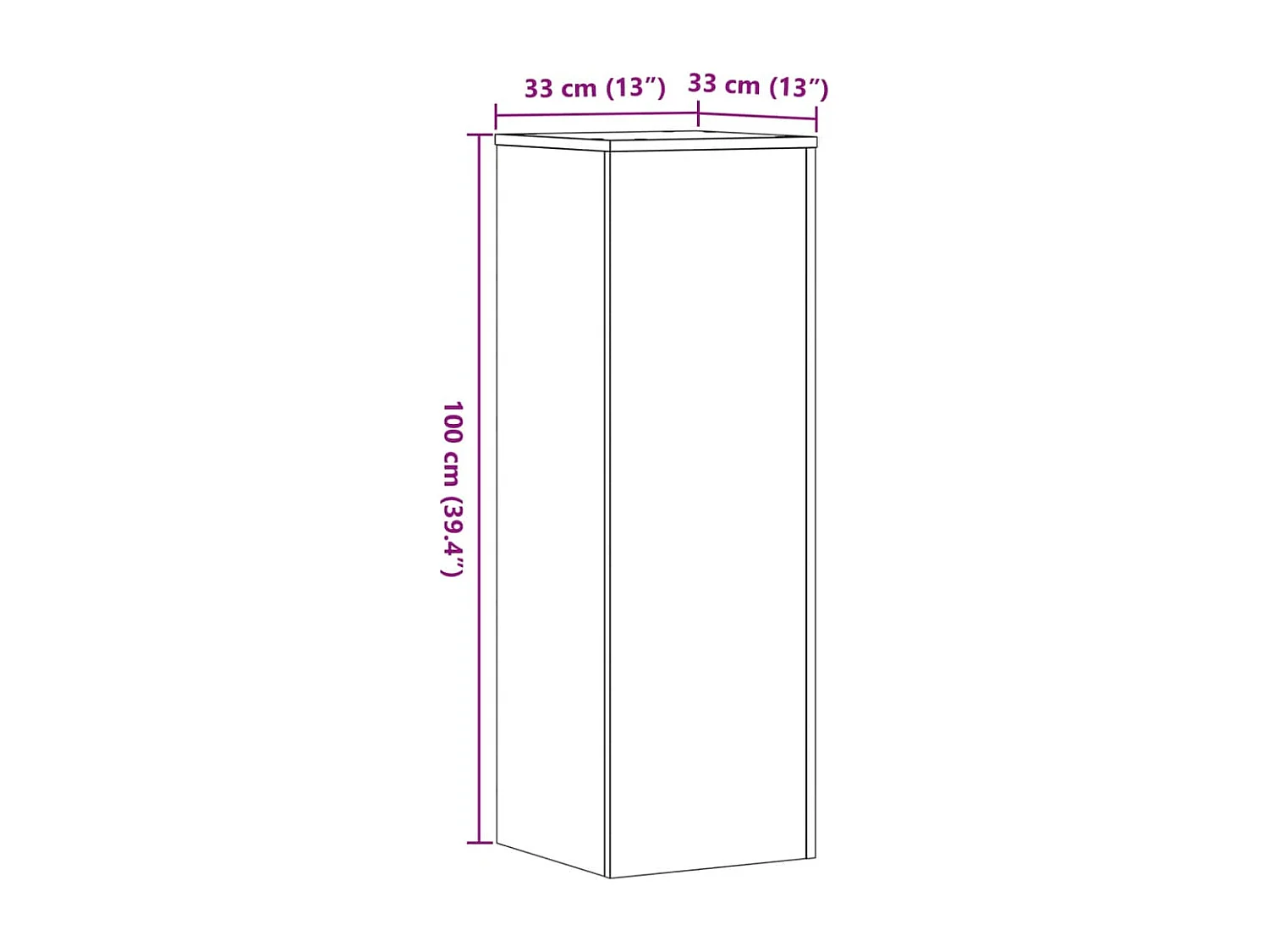 Supports pour plantes 2 pcs gris béton bois d'ingénierie