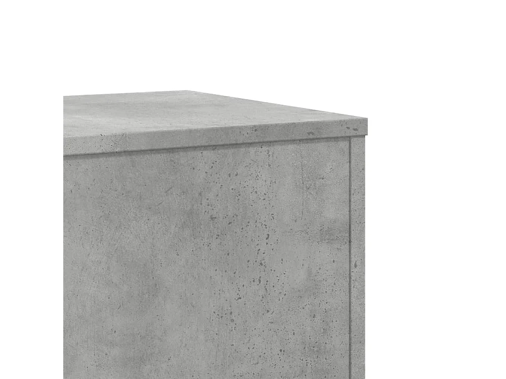 Supports pour plantes 2 pcs gris béton bois d'ingénierie